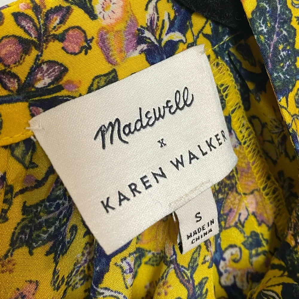 Madewell x Karen Walker Silk Print Gennaker Top - Picture 9 of 15